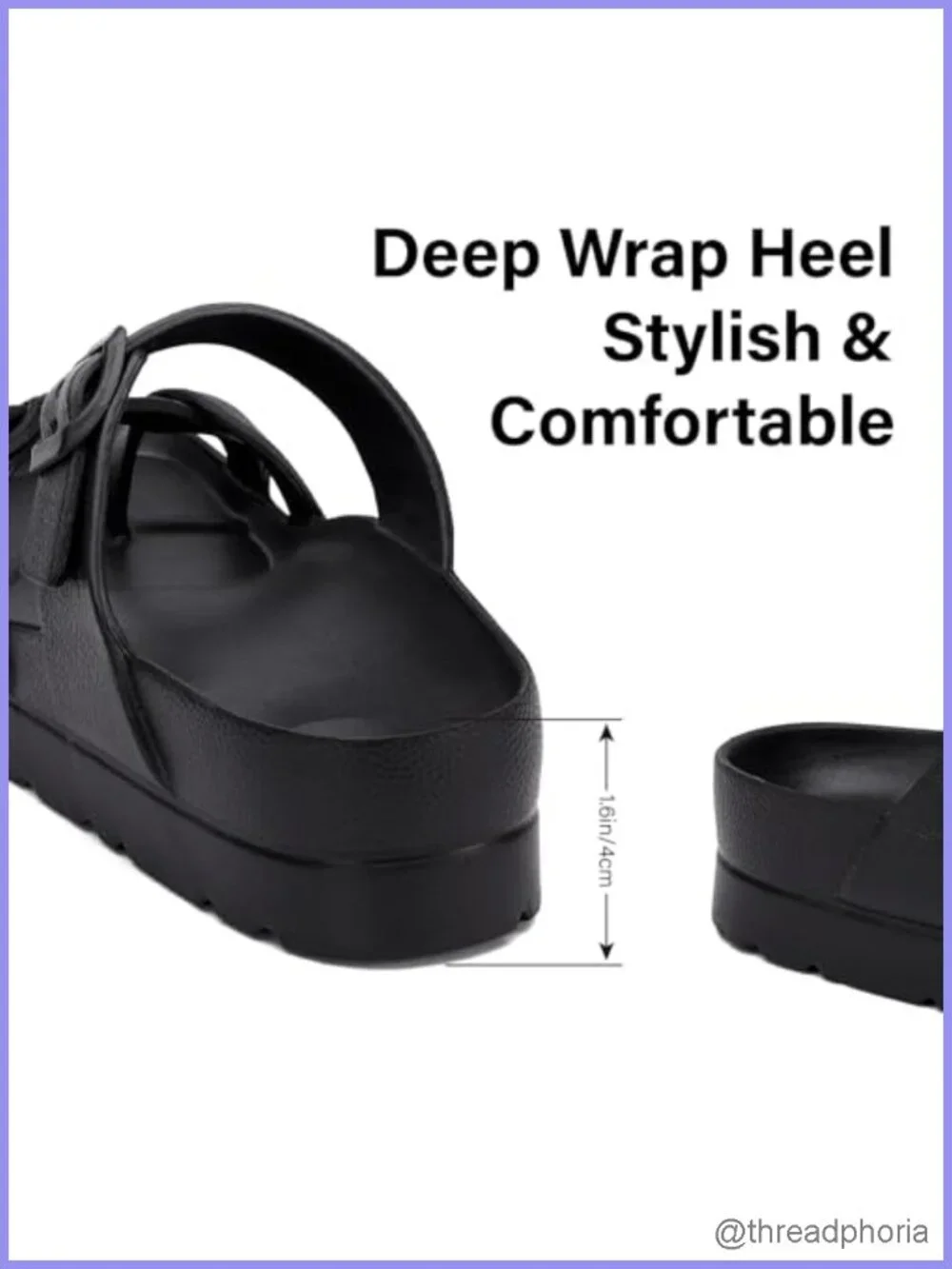 Womens Platform Sandals Arch Support Adjustable Buckle Slides Summer